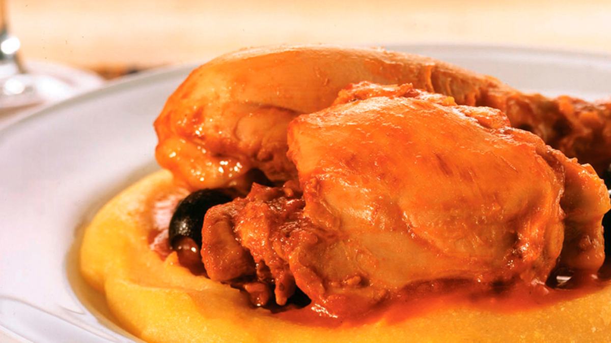 Frango com Polenta