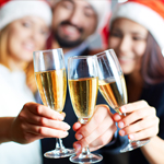 F) Espumante para celebrar a data festiva em família