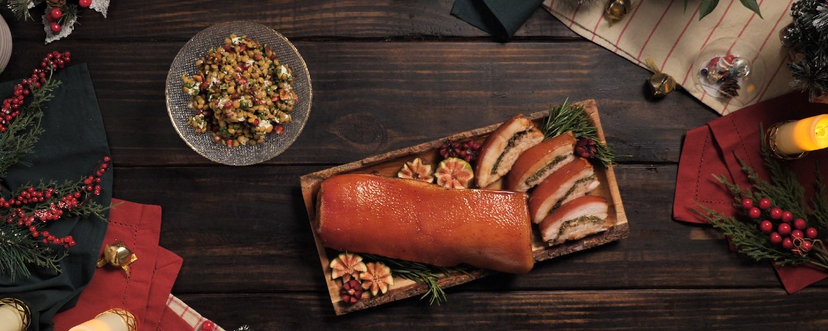 Salada de Natal com Panceta no Forno