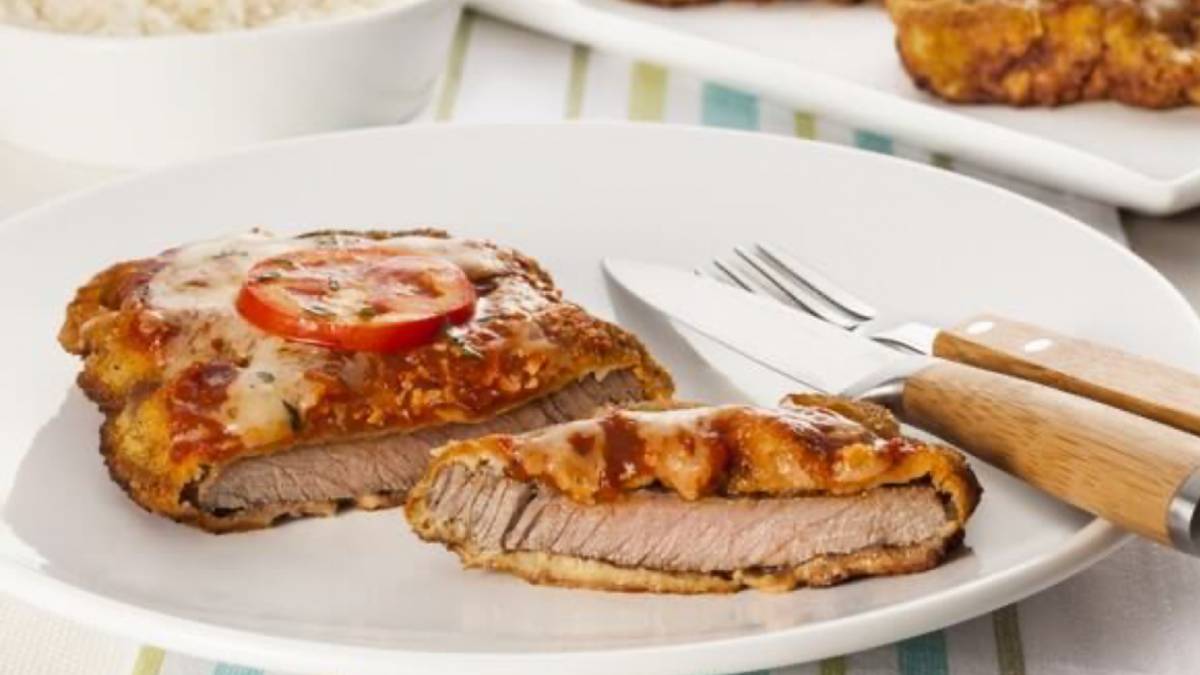 Bife à Parmegiana de Contrafilé