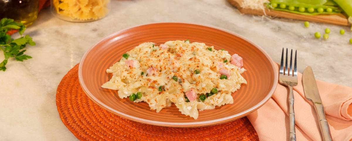 Macarrão de Forno com Levíssimo e Queijo