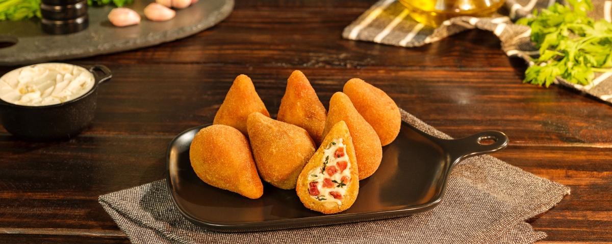 Coxinha de Mandioca com Bacon