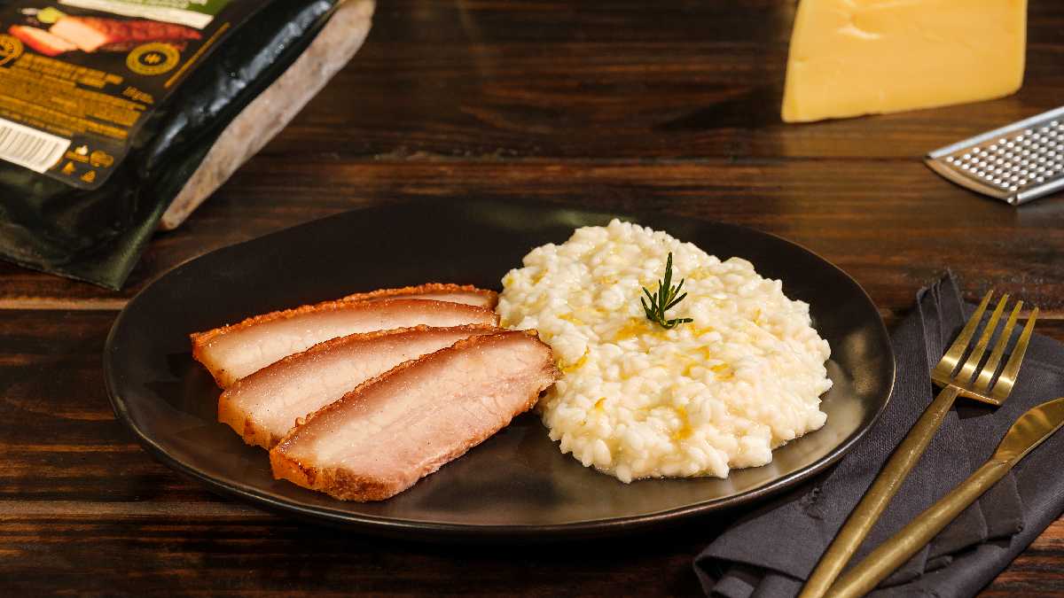 Risoto de Limão Siciliano com Panceta