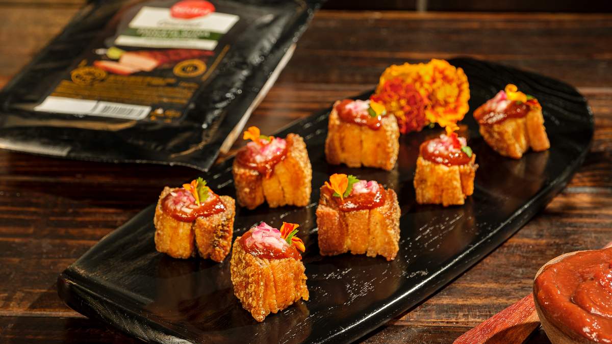 Panceta Aperitivo com Molho de Goiabada