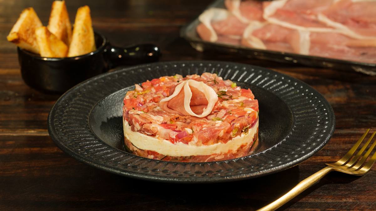 Tartar de Tomate com Presunto Parma