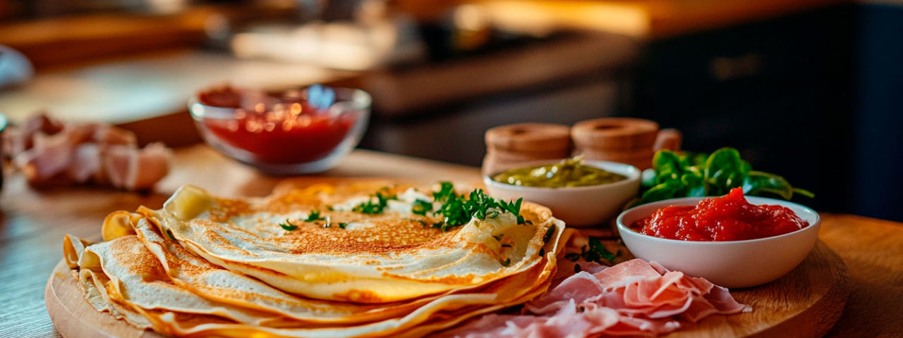 3 receitas de crepes doces e salgados: diversidade e sabor